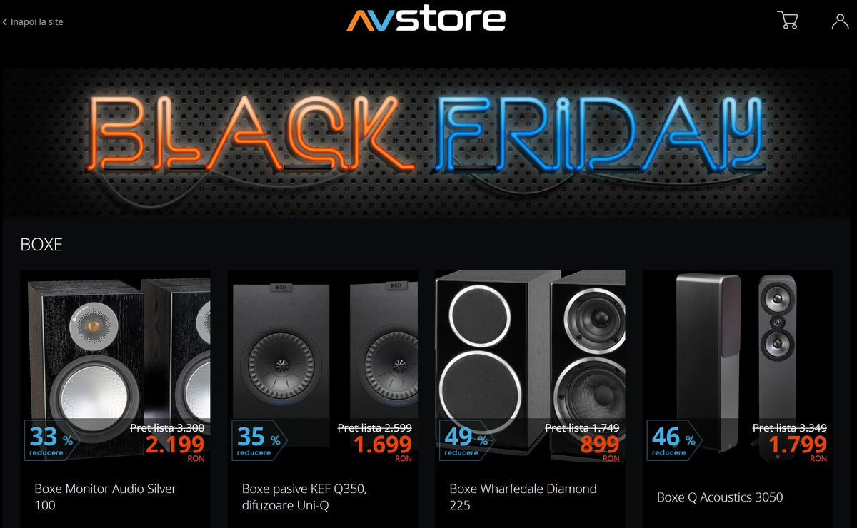 Black Friday la AVstore - Audiofilii știu despre ce vorbesc