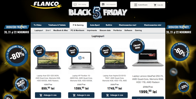 Update: Black Friday la Flanco + Ora magică din weekend