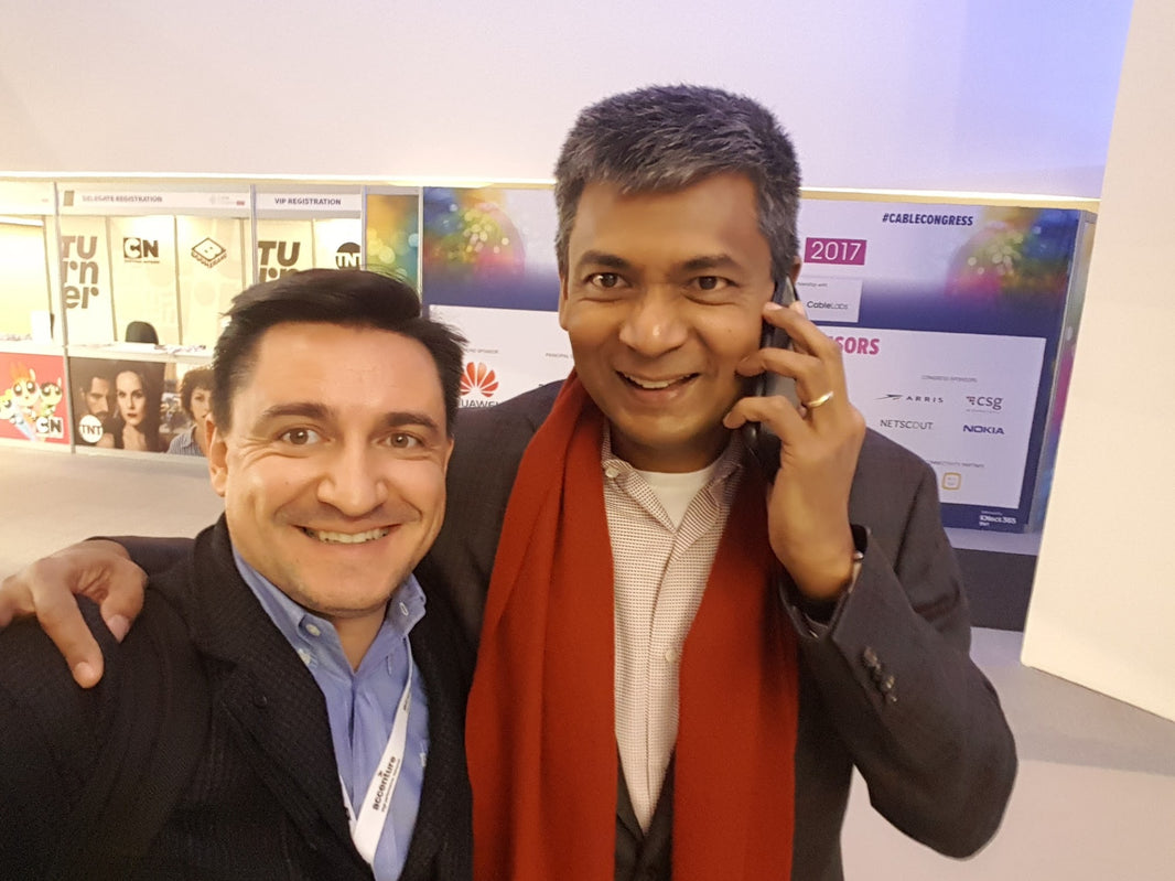Selfie cu Balan Nair la Cable Congress 2017