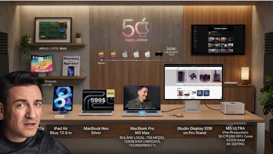 TOT CE A LANSAT ȘI VA LANSA APPLE ÎN 2026 — De la MacBook Neo la iPhone Fold