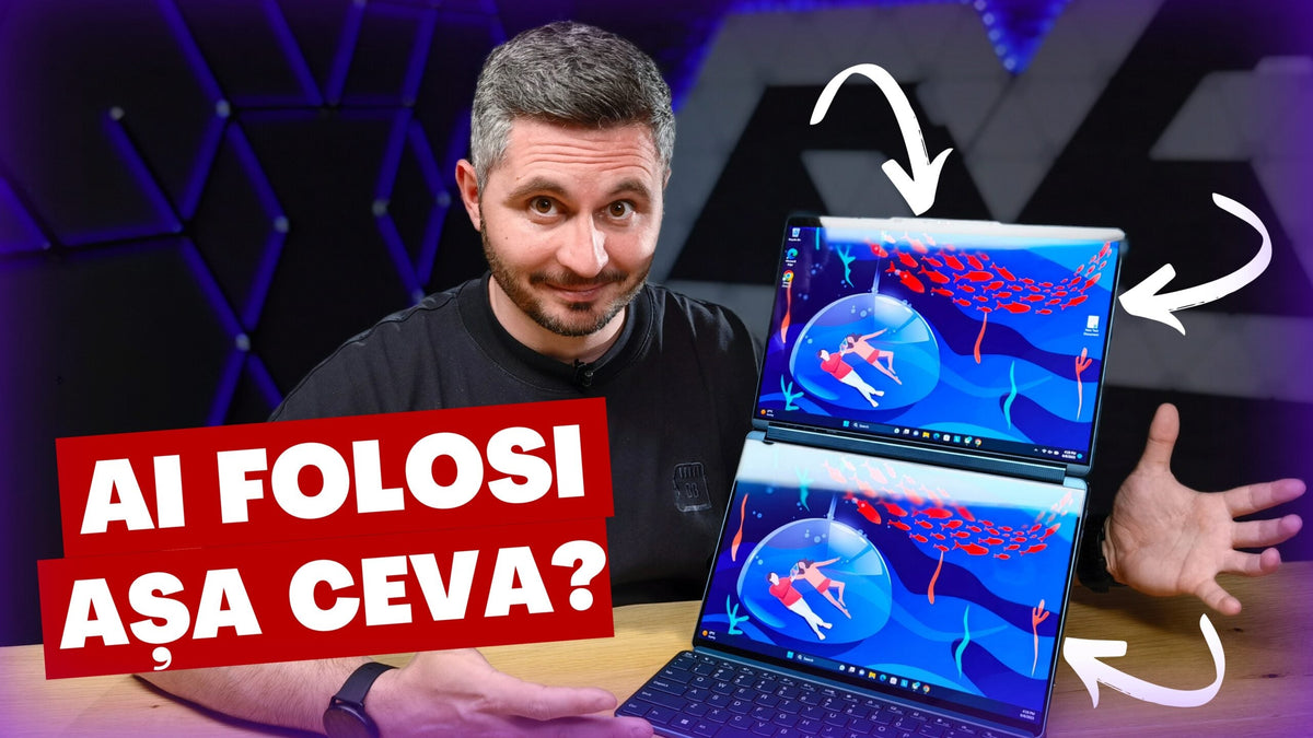 Mi-a dat ”Cu Virgulă” - Tabletă sau laLaptop cu DOUĂ ECRANE?