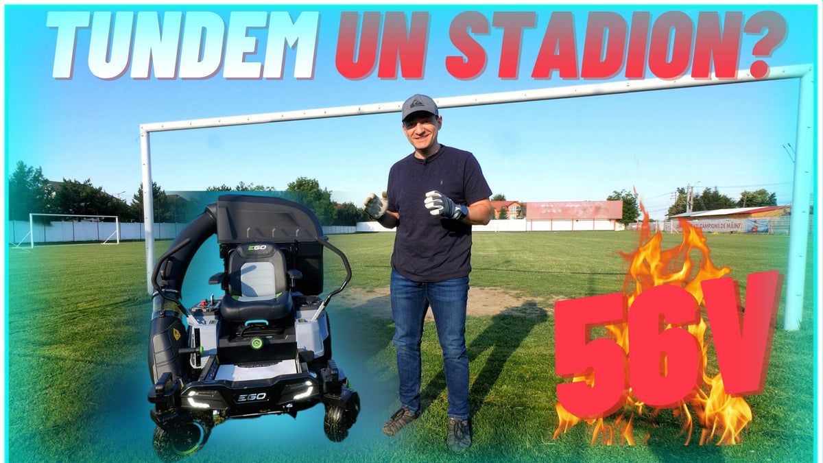 AM IEȘIT LA TUNS GAZON PE STADION!