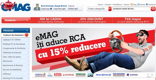 Cel mai ieftin RCA plus o reducere de 15%