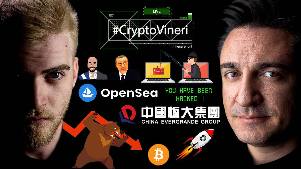 #CryptoVineri 32 - BITCOIN spre 42k$, Evergrande, Opensea are aplicație și Erdogan vs Bukele