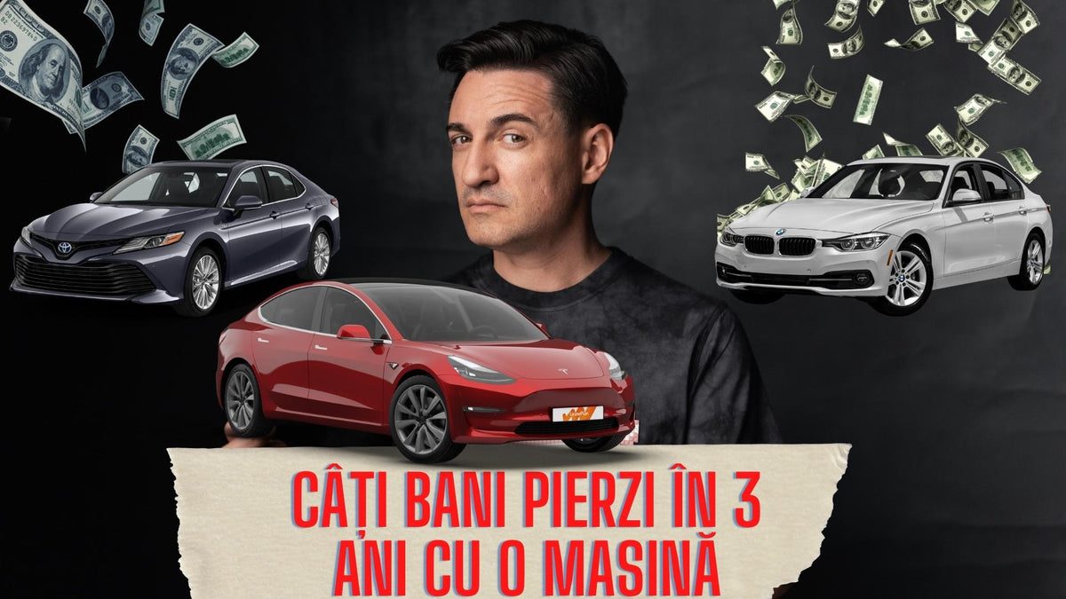 CÂȚI BANI PIERZI ÎN 3 ANI CU O MAȘINĂ - Benzină⛽Hibridă 🚗 Electrică 🔌