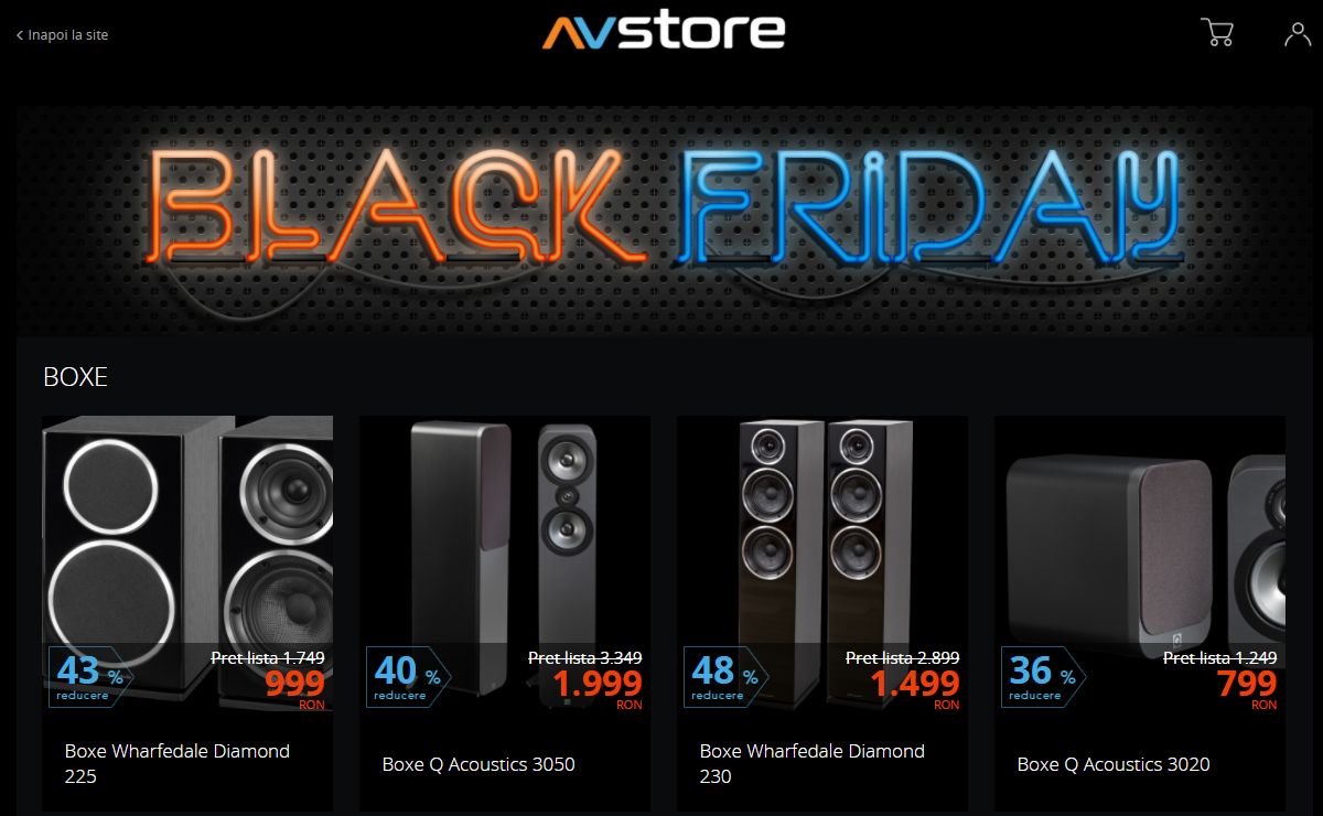 Ofertele AVStore de Black Friday