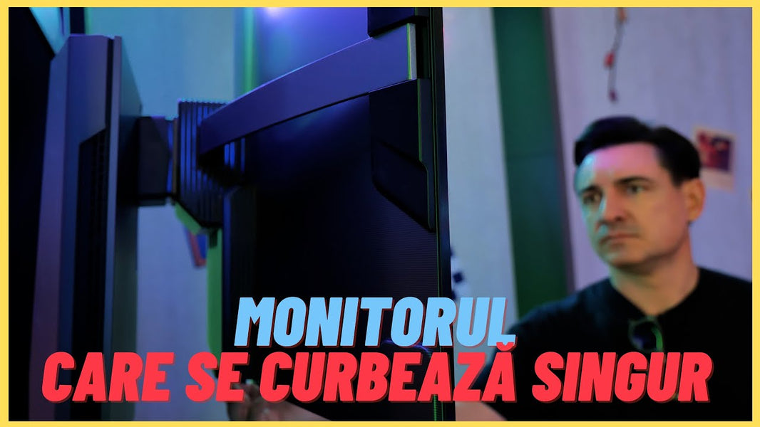Monitorul care SE CURBEAZĂ SINGUR și Televizorul OLED de 2.5 metri