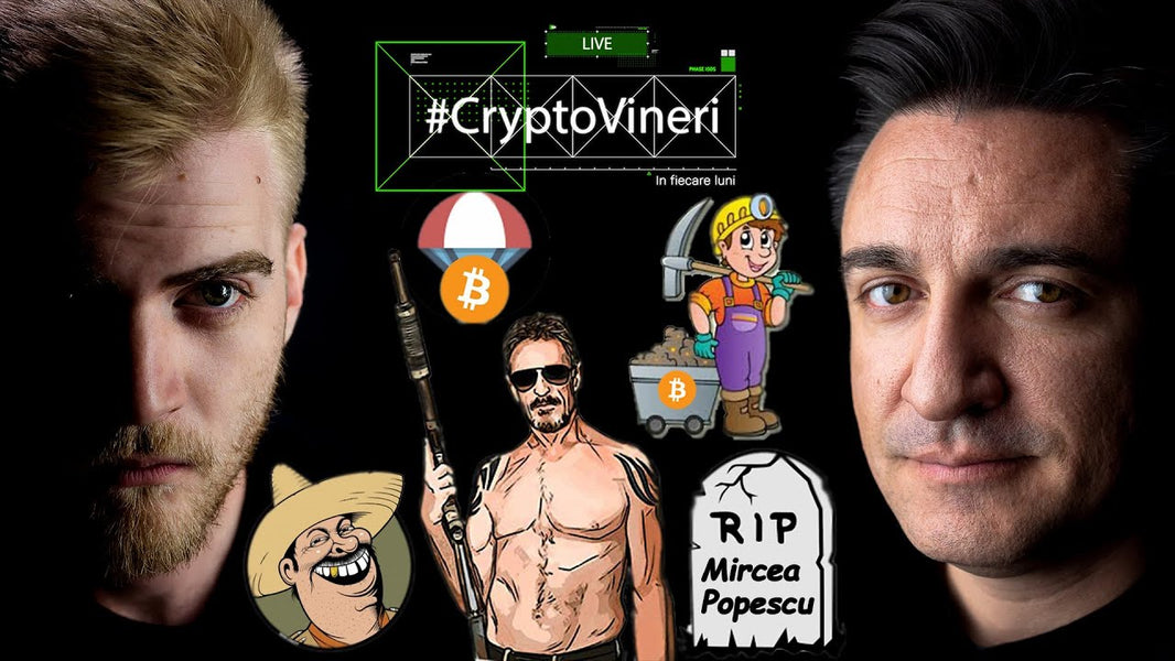 #CryptoVineri 26 - Airdrop 30$ în BITCOIN, McAfee naște conspirații și Mircea Popescu(MPEx) a murit.