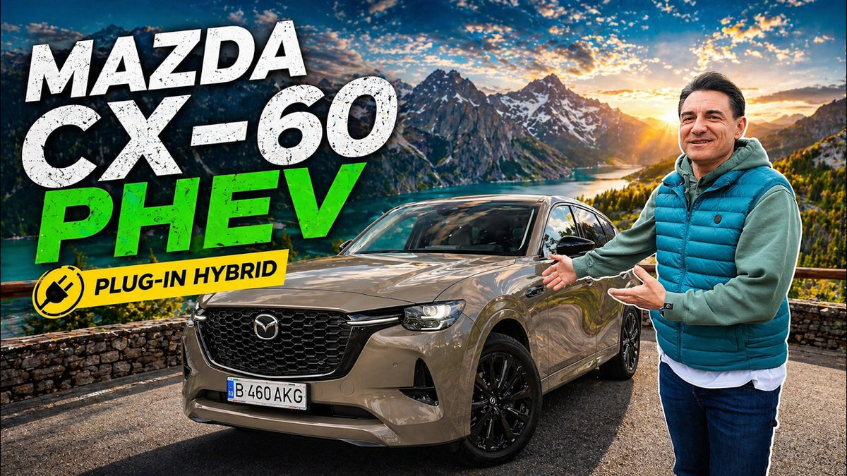 Mazda CX-60 Homura Plus PHEV — test drive complet: 327 CP, consum real și cât costă