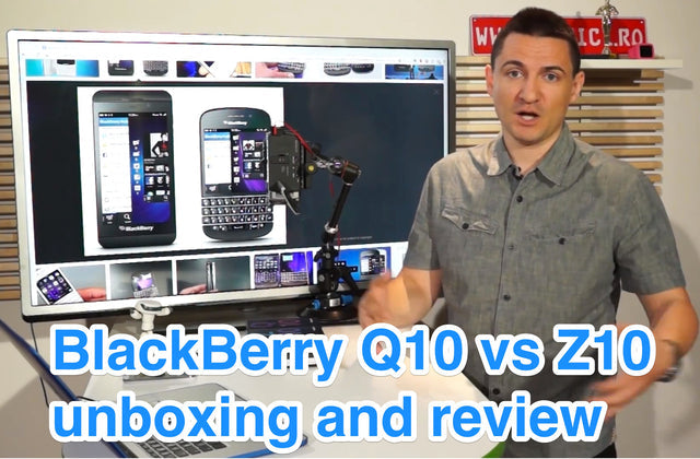 VIDEO BlackBerry Q10 vs BlackBerry Z10 - unboxing și review. Mai bine mai târziu...