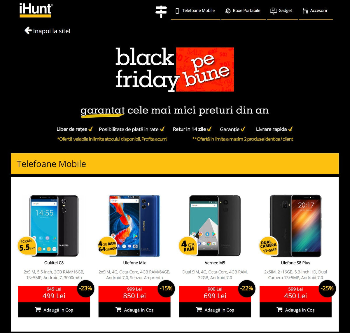 Black Friday la iHunt