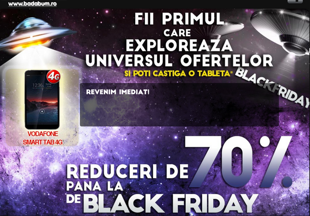 Black Friday 2015 la badabum.ro - lista completă
