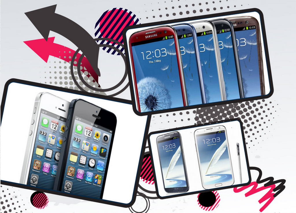 Ce telefon să alegi? Samsung Galaxy Note2, Galaxy S3 sau Apple iPhone5?