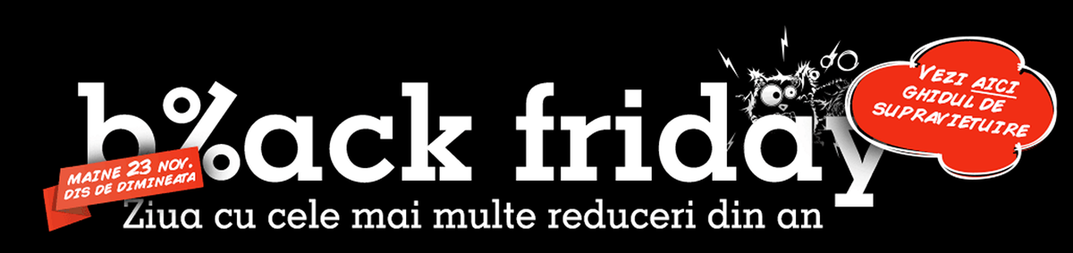 eMAG: Stai acasă! Black Friday e doar pe net. Ghid de supraviețuire!