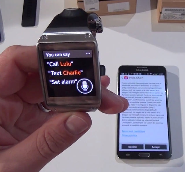 VIDEO Samsung Galaxy Gear + Galaxy Note3 = unboxing + review