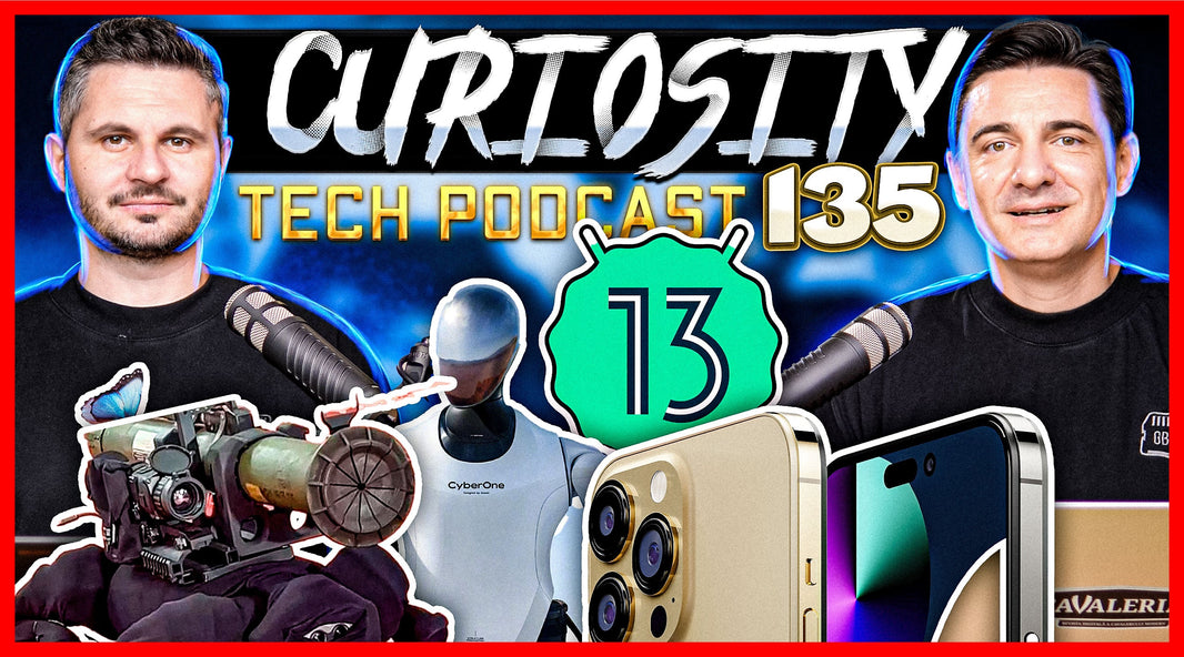 CURIOSITY 135 - Robodog FAKE de Rusia, Căsti cu baterie infinită, Mergem pe Lună, OnePlus se rupe