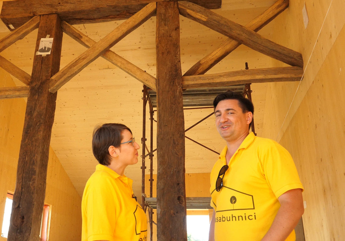 #casabuhnici - Grinzile din stejar de 200 de ani