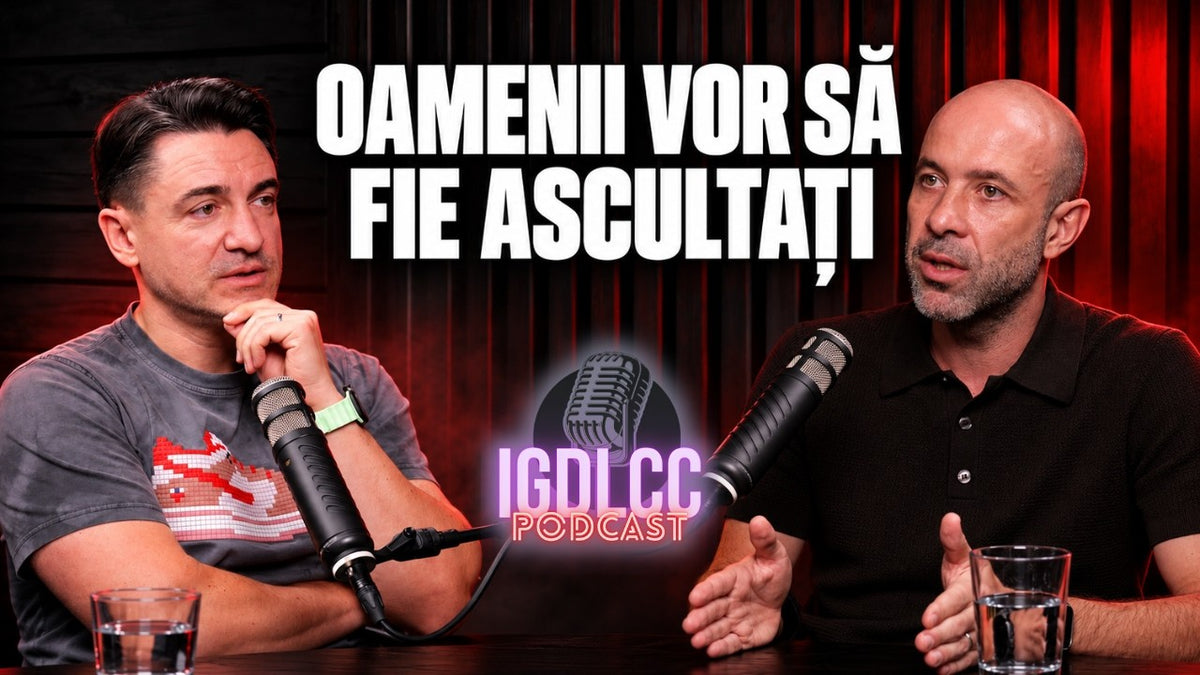 George Buhnici și Sabin Sărmaș în studioul IGDLCC, într-o discuție despre digitalizarea României, cloudul guvernamental și energie