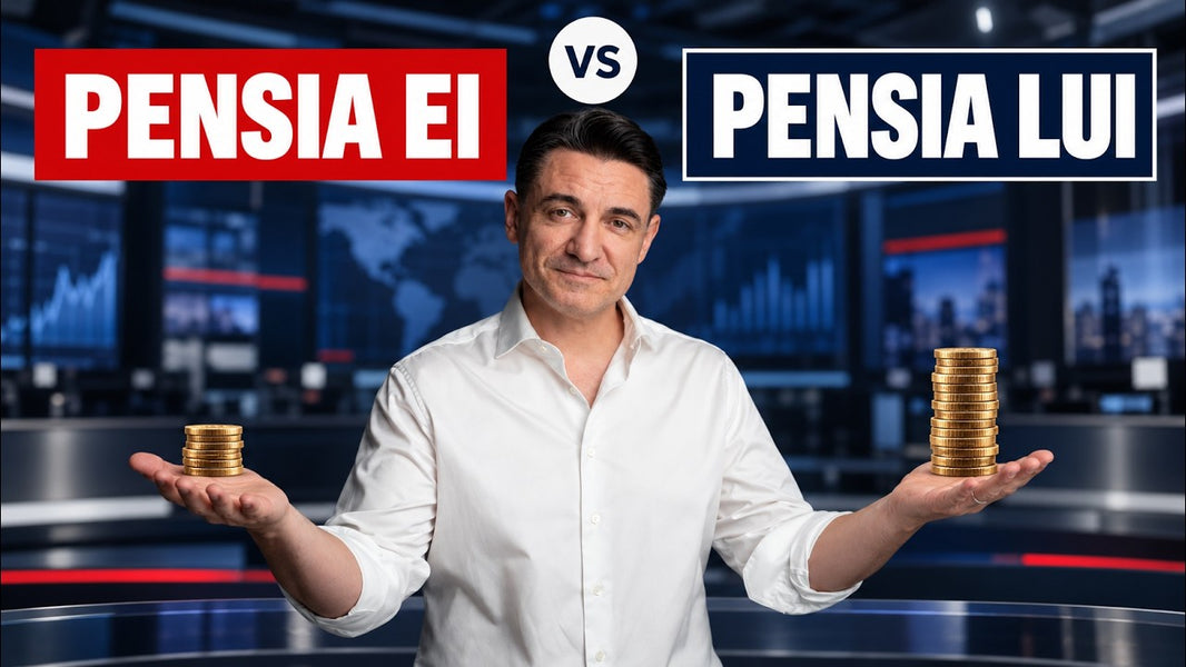 George Buhnici explică la tablă calculul pensiei pentru femei, cu cifrele Eurostat despre contribuții, speranța de viață și dobânda compusă