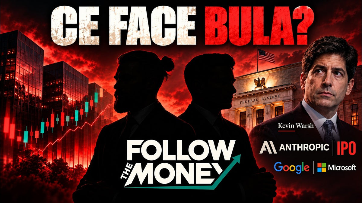 George Buhnici și Andrei Brătucu în livestreamul #FollowTheMoney 29, despre IPO-ul Anthropic, ședința FOMC și raportările marilor companii