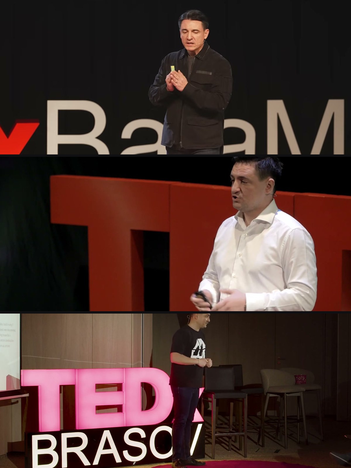 George Buhnici pe scena TEDx: Baia Mare, Cluj, Brasov