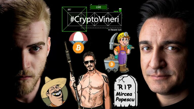 #CryptoVineri 26 – Airdrop 30$ în BITCOIN, McAfee naște conspirații și Mircea Popescu(MPEx) a murit.