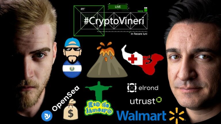 ​ @CryptoVineri  49 – Tonga urmează El Salvador, TOKEN și NFT Walmart, CryptoRIO și Elrond x Utrust