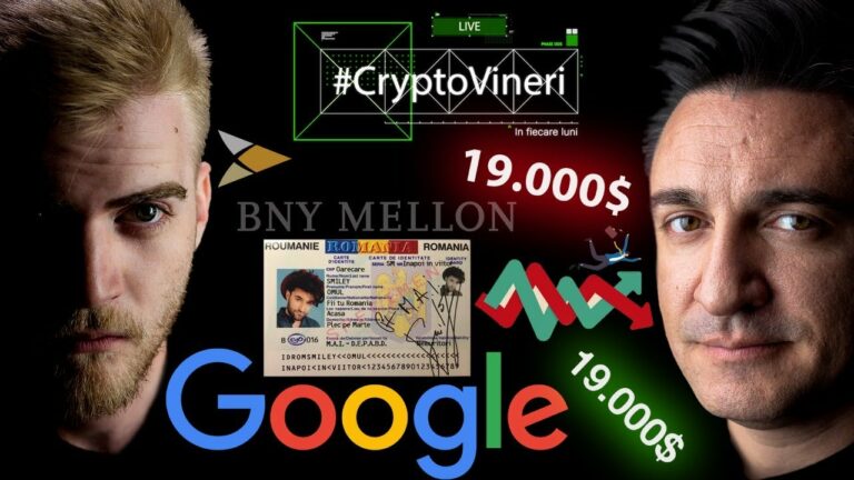 ​ @CryptoVineri  84 – Google acceptă CRYPTO, Buletine pe BLOCKCHAIN, BNY MELLON și Volatilitate